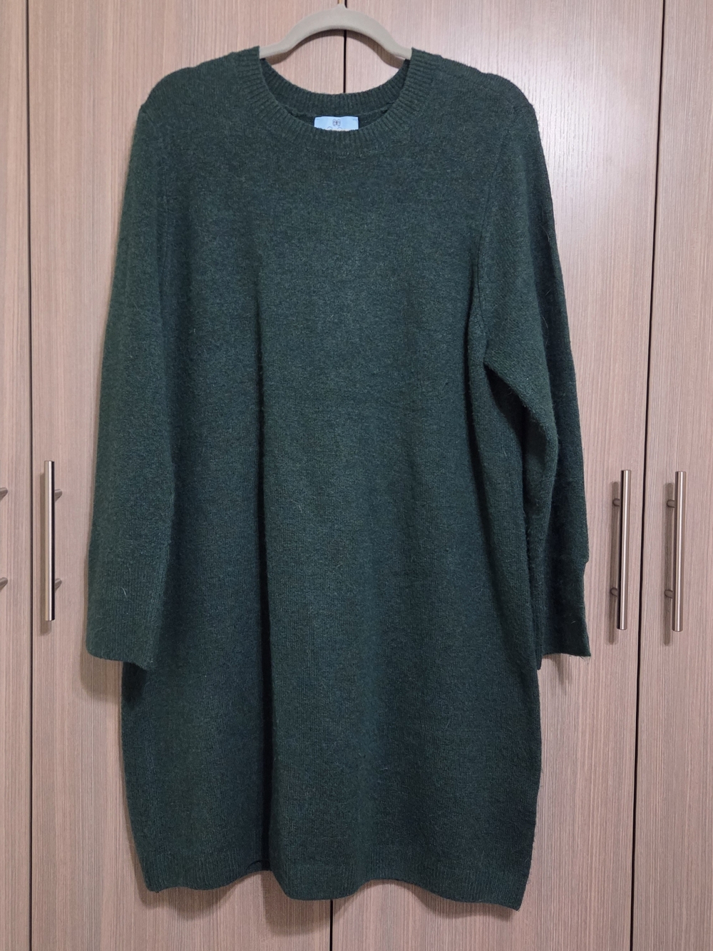 Cozy Dark Green Sweater Dress By CeCe